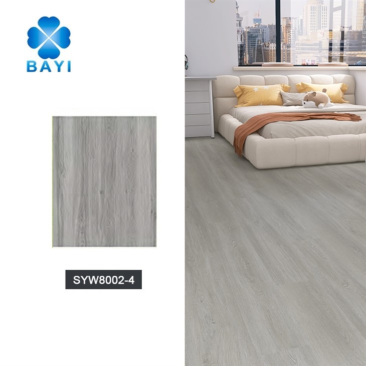 Indoor Waterproof Wood Grain Rigid Core PVC Plank Click Lock SPC Vinyl Flooring