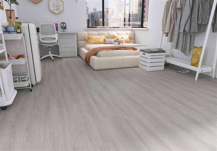 Indoor Waterproof Wood Grain Rigid Core PVC Plank Click Lock SPC Vinyl Flooring