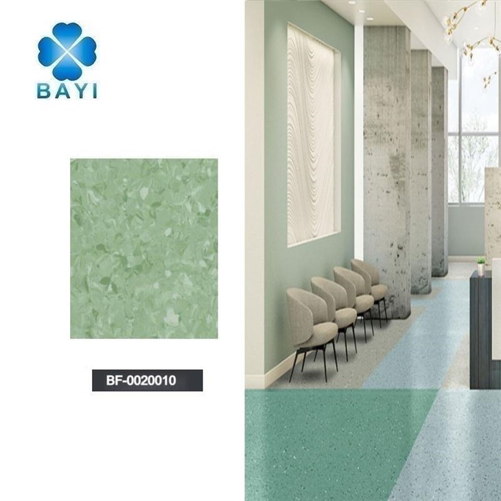 Piso de folha de vinil homogêneo resistente ao desgaste